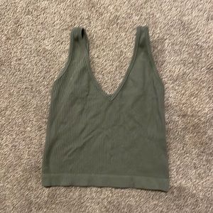Green tank top